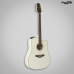 VIOL&Atilde;O TAKAMINE A&Ccedil;O FOLK GD37CE WHITE COM BAG