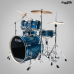 BATERIA TAMA IP-52H6W IMPERIAL HAIRLINE BLUE COM FERRAGEM 22
