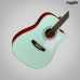 VIOLAO VOGGA A&Ccedil;O FOLK VCS-260 GREEN ELETRICO CUTWAY