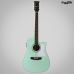 VIOLAO VOGGA A&Ccedil;O FOLK VCS-260 GREEN ELETRICO CUTWAY