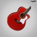 VIOLAO VOGGA AÇO VCS-240 RED ELETRICO MINI JUMBO CUTWAY