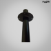 SUPORTE MR METAIS P/CAIXA 60CM PRETO